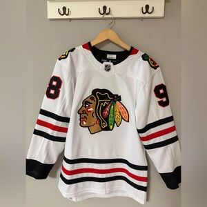 NHL Chicago Blackhawks White Red Black Hockey Jersey #88